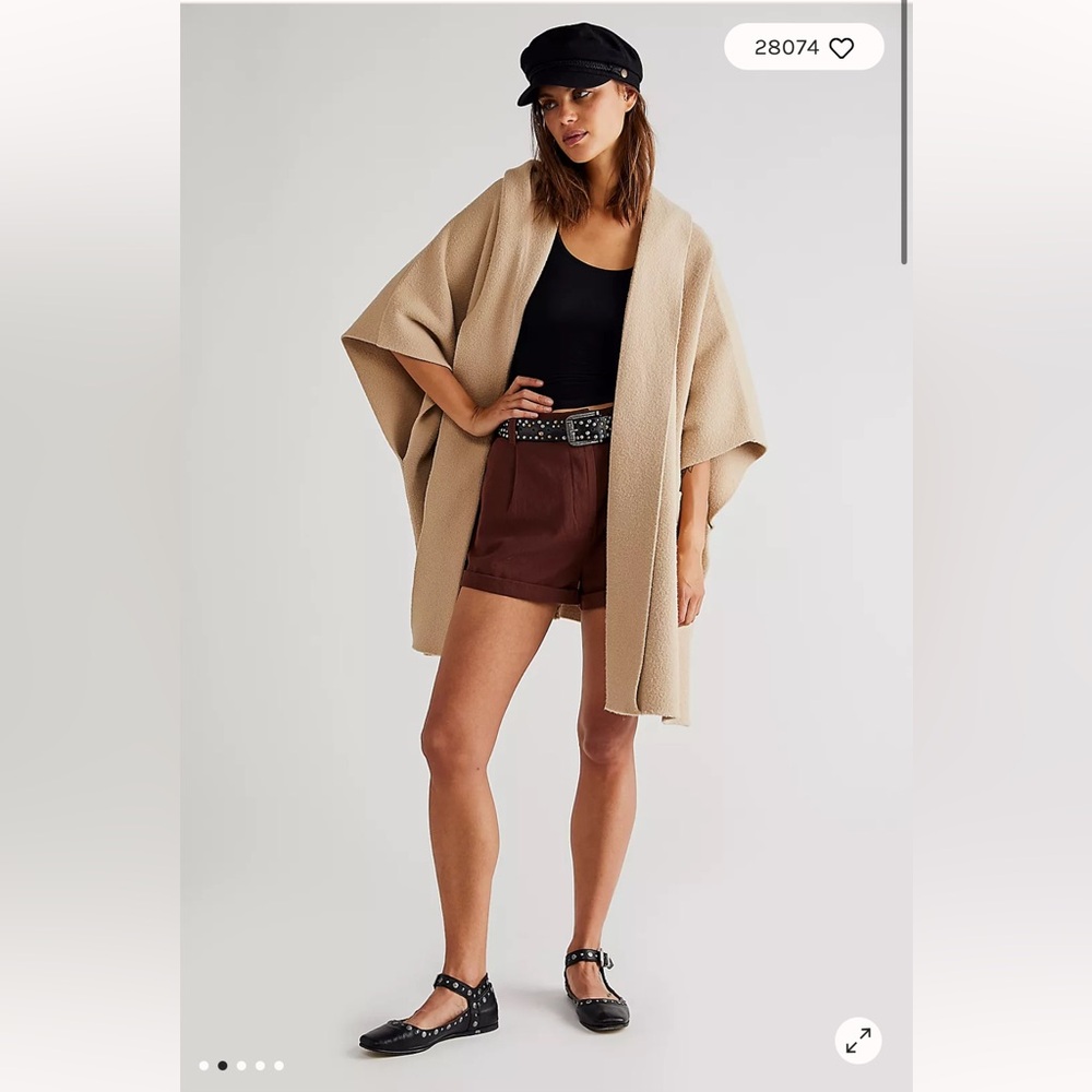Free People All I Need Cozy Hooded Duster